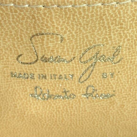 Vintage Susan Gail Roberto Ricci Lacquered Rattan Wicker Clutch Purse Bag Italy - Picture 8 of 8